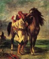 Ferdinand Sieger Eugene Ein marokkanisches sattelten Ein Pferd Romantic Eugene Delacroix